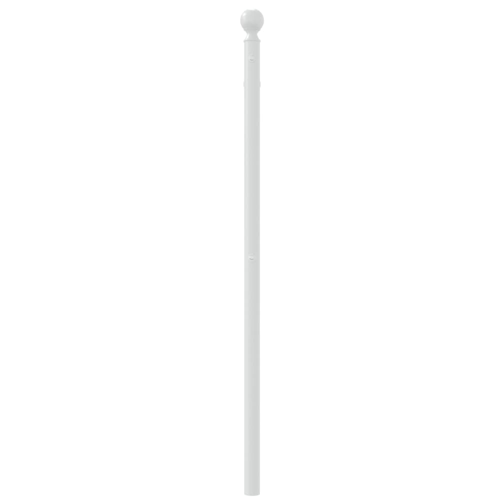 vidaXL Ersatz-Kopfteil Metall Weiß 107 cm