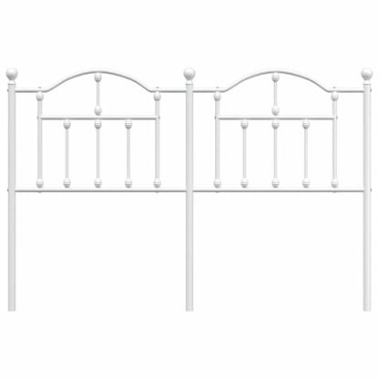 vidaXL Ersatz-Kopfteil Metall Weiß 150 cm
