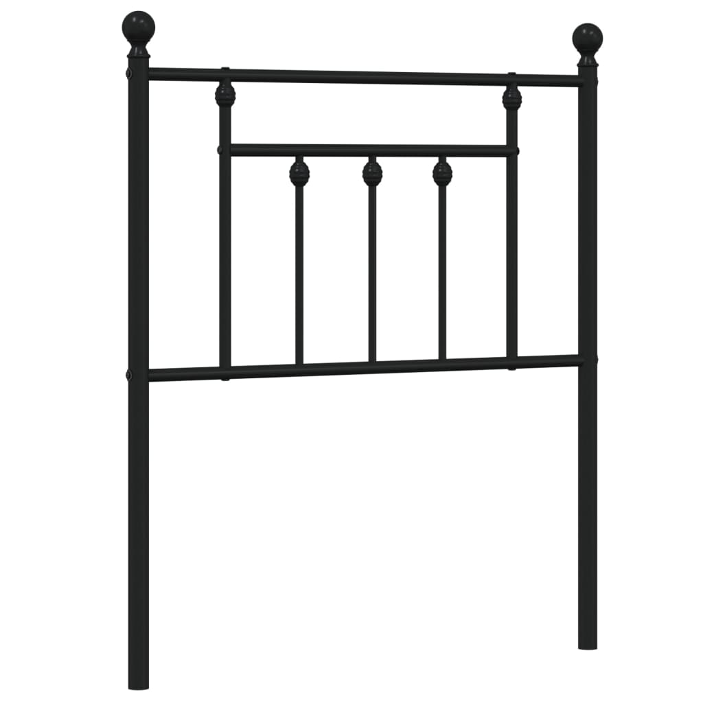 vidaXL Ersatz-Kopfteil Metall Schwarz 75 cm