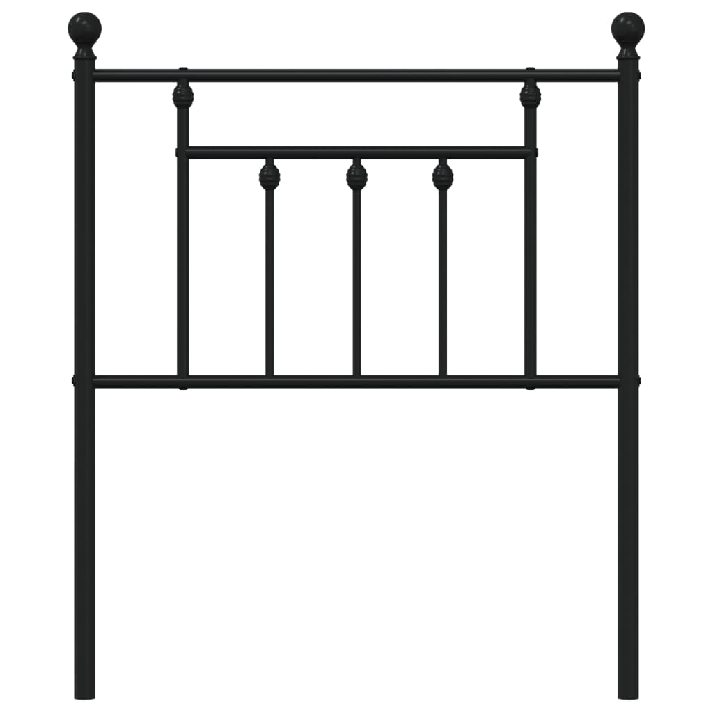 vidaXL Ersatz-Kopfteil Metall Schwarz 75 cm