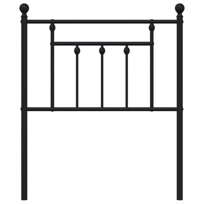 vidaXL Ersatz-Kopfteil Metall Schwarz 75 cm