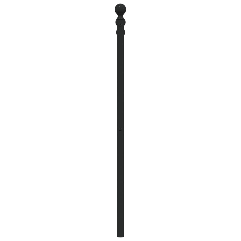 vidaXL Ersatz-Kopfteil Metall Schwarz 75 cm