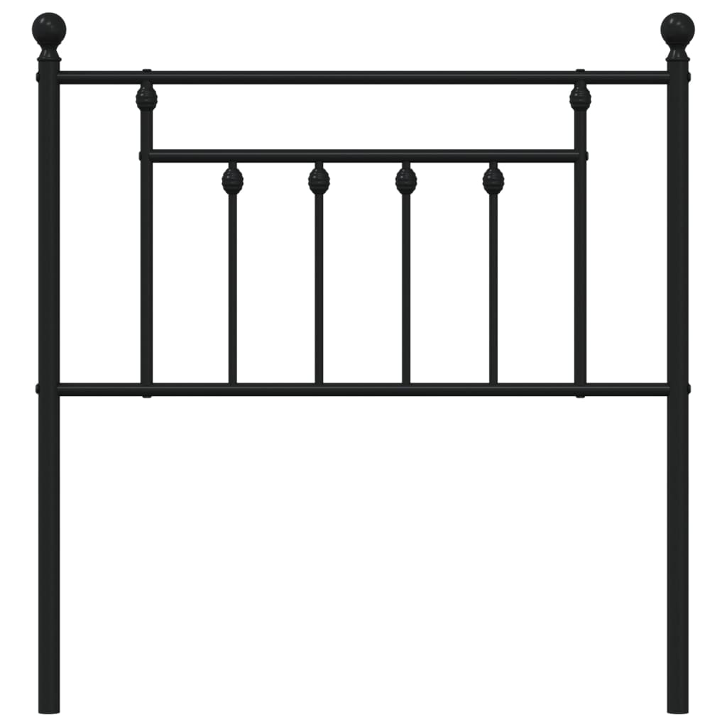 vidaXL Ersatz-Kopfteil Metall Schwarz 80 cm
