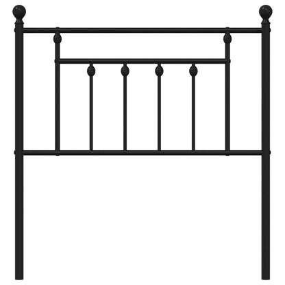 vidaXL Ersatz-Kopfteil Metall Schwarz 80 cm