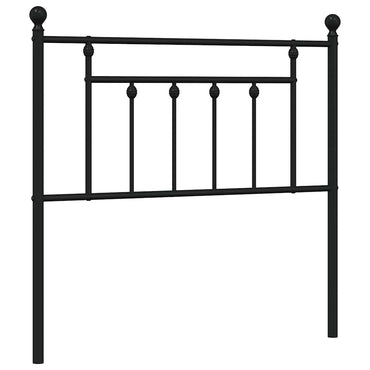 vidaXL Ersatz-Kopfteil Metall Schwarz 90 cm