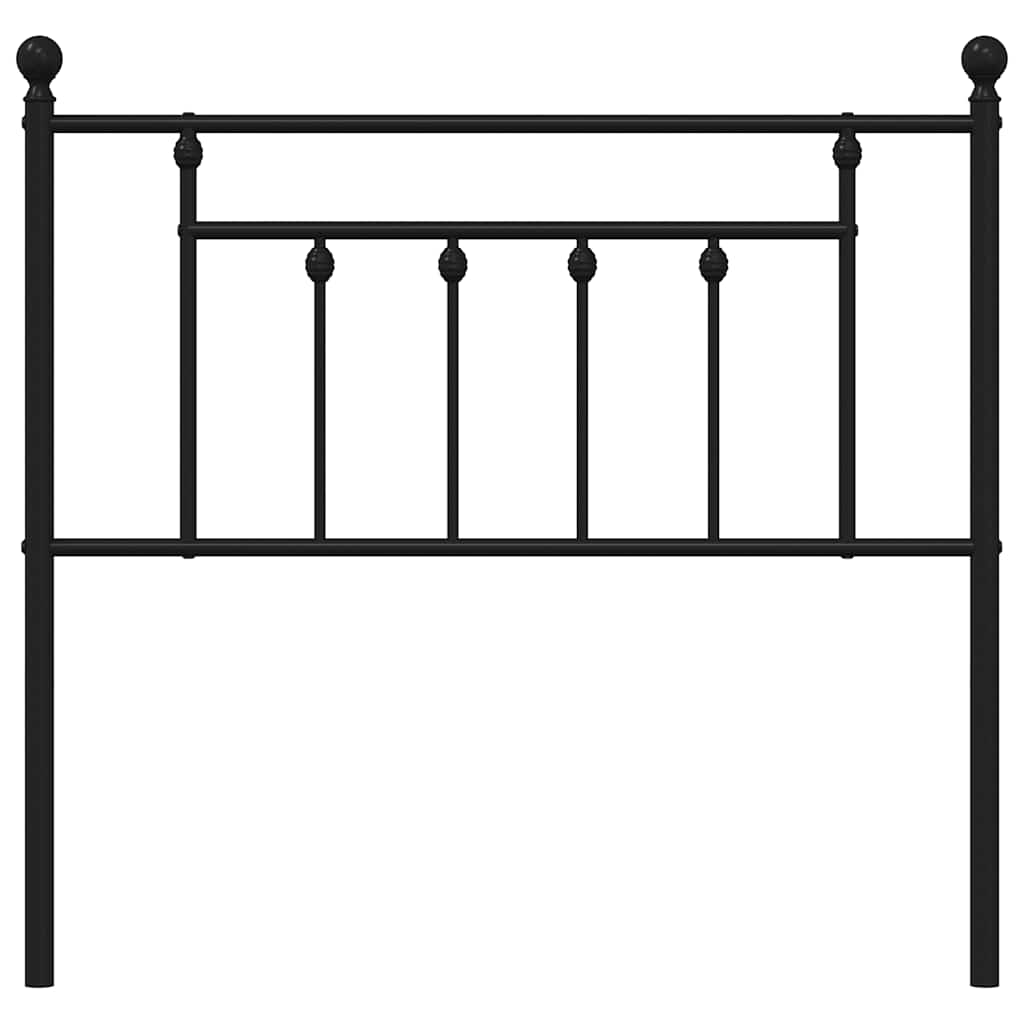 vidaXL Ersatz-Kopfteil Metall Schwarz 90 cm