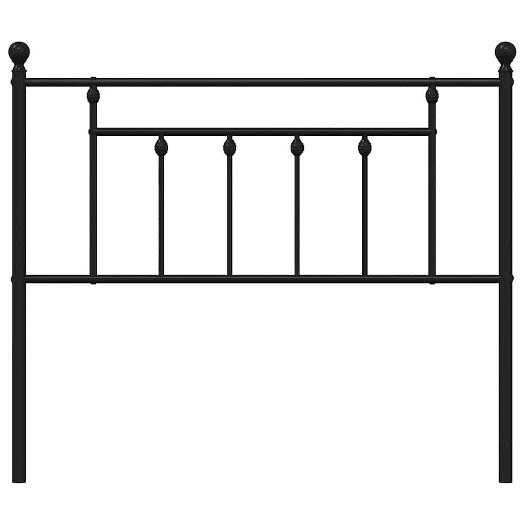 vidaXL Ersatz-Kopfteil Metall Schwarz 100 cm