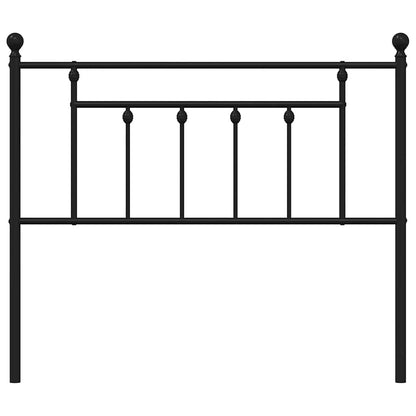 vidaXL Ersatz-Kopfteil Metall Schwarz 100 cm