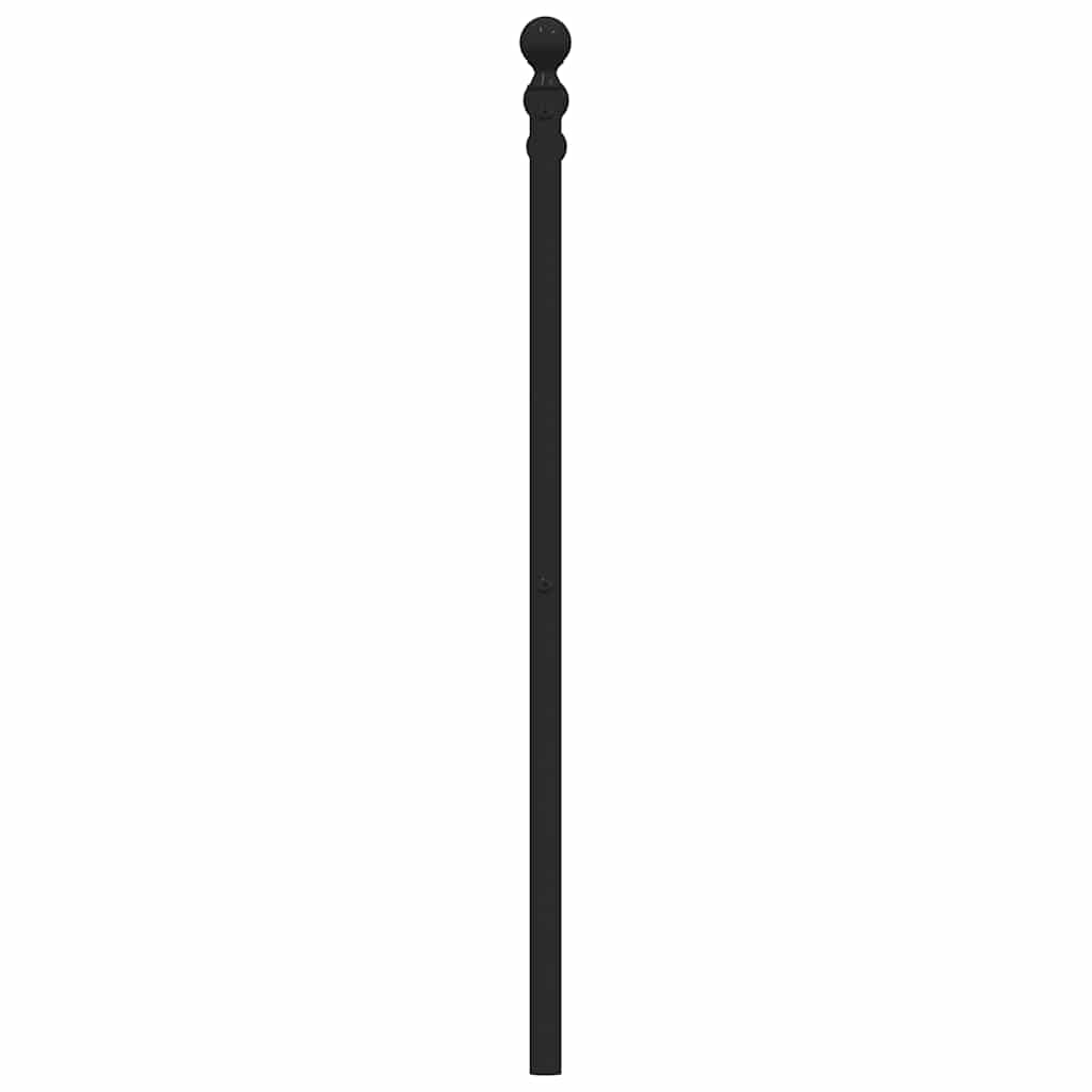 vidaXL Ersatz-Kopfteil Metall Schwarz 100 cm