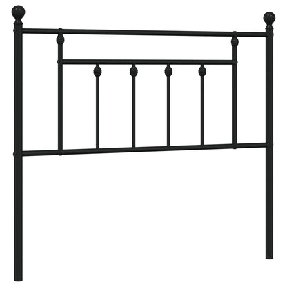 vidaXL Ersatz-Kopfteil Metall Schwarz 107 cm