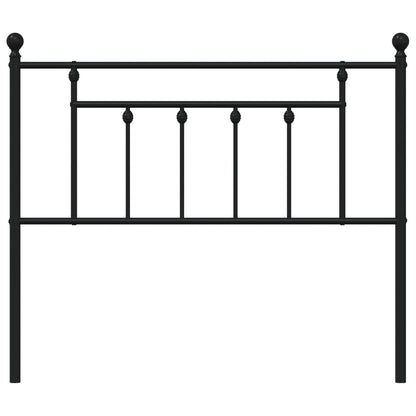 vidaXL Ersatz-Kopfteil Metall Schwarz 107 cm