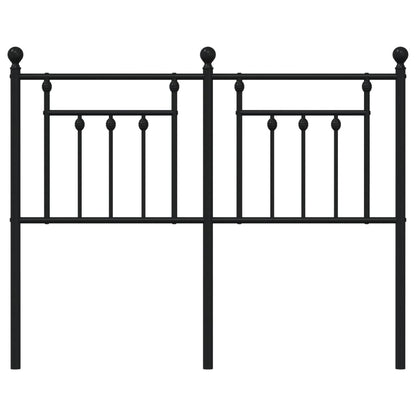 vidaXL Ersatz-Kopfteil Metall Schwarz 120 cm