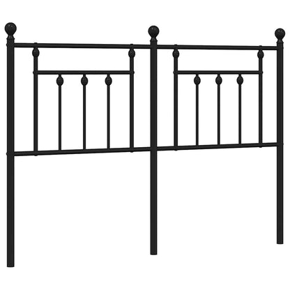 vidaXL Ersatz-Kopfteil Metall Schwarz 135 cm