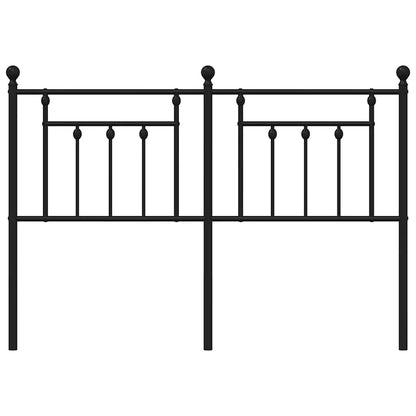 vidaXL Ersatz-Kopfteil Metall Schwarz 135 cm
