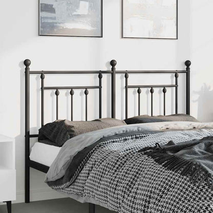 vidaXL Ersatz-Kopfteil Metall Schwarz 135 cm
