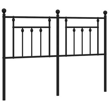 vidaXL Ersatz-Kopfteil Metall Schwarz 140 cm