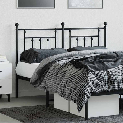 vidaXL Ersatz-Kopfteil Metall Schwarz 140 cm