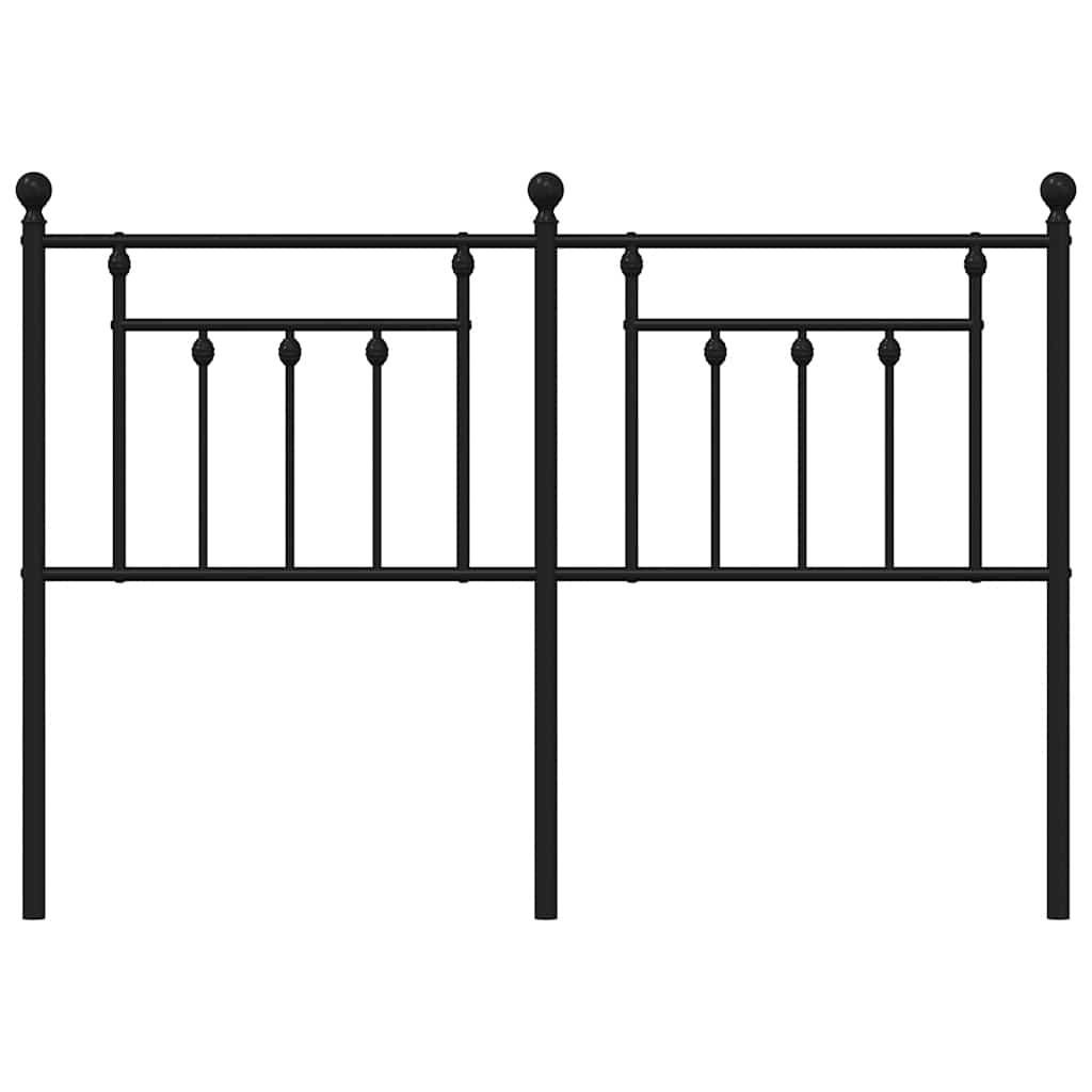 vidaXL Ersatz-Kopfteil Metall Schwarz 150 cm