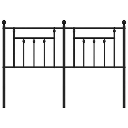 vidaXL Ersatz-Kopfteil Metall Schwarz 150 cm