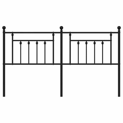 vidaXL Ersatz-Kopfteil Metall Schwarz 180 cm