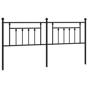 vidaXL Ersatz-Kopfteil Metall Schwarz 193 cm