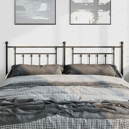 vidaXL Ersatz-Kopfteil Metall Schwarz 193 cm