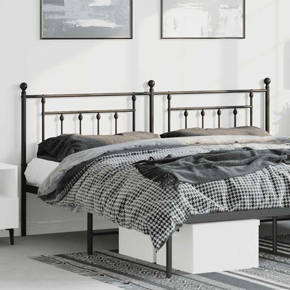 vidaXL Ersatz-Kopfteil Metall Schwarz 193 cm