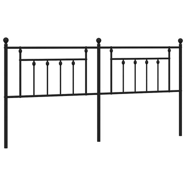 vidaXL Ersatz-Kopfteil Metall Schwarz 200 cm