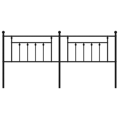 vidaXL Ersatz-Kopfteil Metall Schwarz 200 cm
