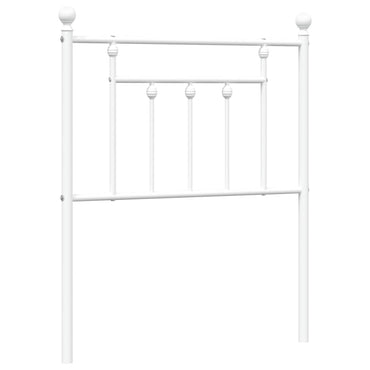 vidaXL Ersatz-Kopfteil Metall Weiß 75 cm