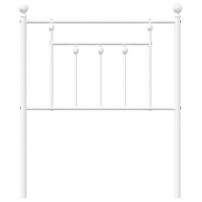 vidaXL Ersatz-Kopfteil Metall Weiß 75 cm