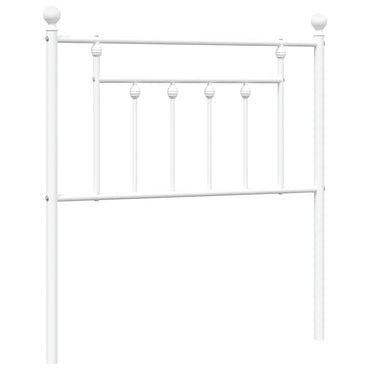 vidaXL Ersatz-Kopfteil Metall Weiß 80 cm