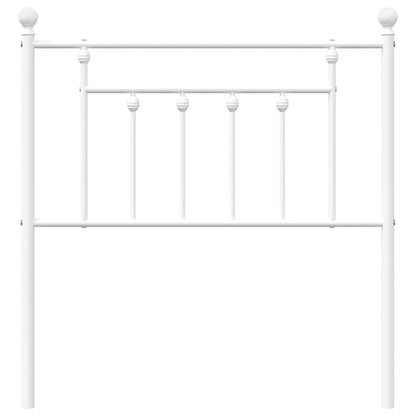 vidaXL Ersatz-Kopfteil Metall Weiß 80 cm