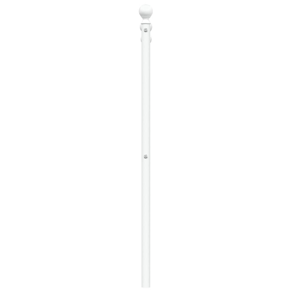 vidaXL Ersatz-Kopfteil Metall Weiß 80 cm