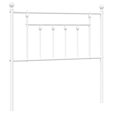 vidaXL Ersatz-Kopfteil Metall Weiß 90 cm