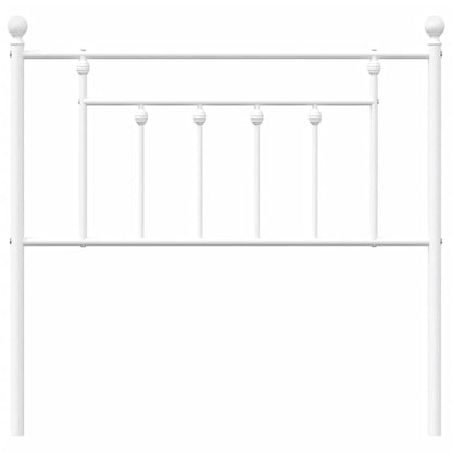 vidaXL Ersatz-Kopfteil Metall Weiß 90 cm