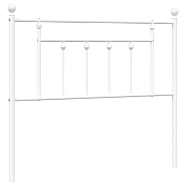 vidaXL Ersatz-Kopfteil Metall Weiß 100 cm