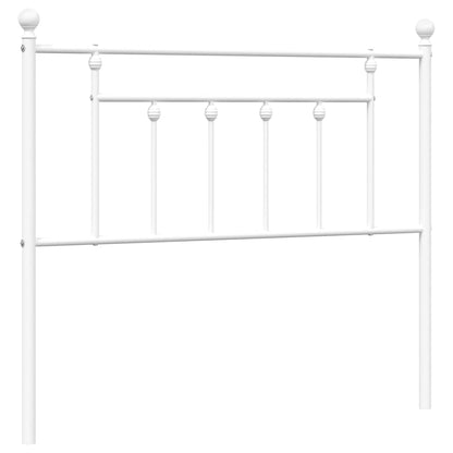vidaXL Ersatz-Kopfteil Metall Weiß 100 cm