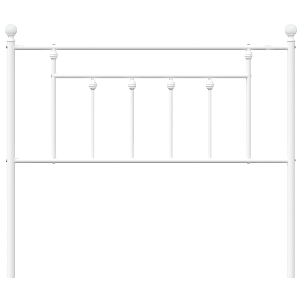 vidaXL Ersatz-Kopfteil Metall Weiß 100 cm