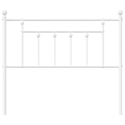 vidaXL Ersatz-Kopfteil Metall Weiß 100 cm