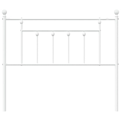 vidaXL Ersatz-Kopfteil Metall Weiß 107 cm