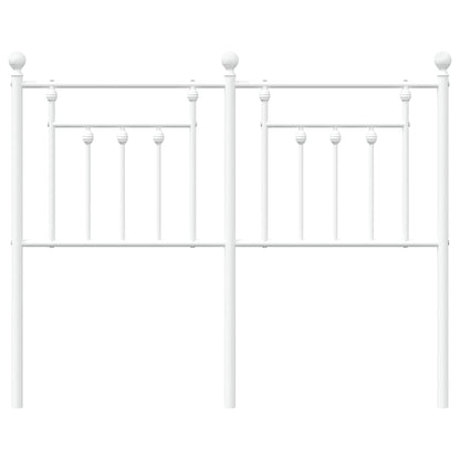 vidaXL Kopfteil Metall Weiß 120 cm
