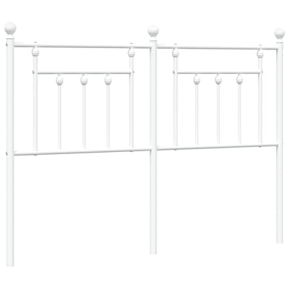 vidaXL Ersatz-Kopfteil Metall Weiß 150 cm