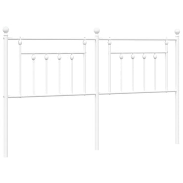 vidaXL Ersatz-Kopfteil Metall Weiß 160 cm