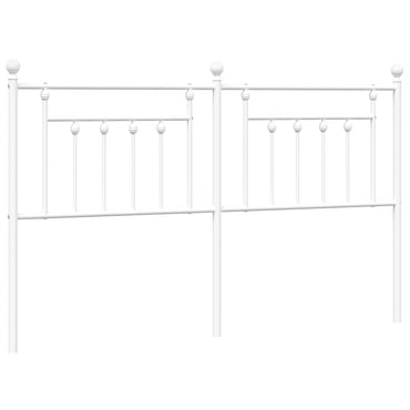 vidaXL Ersatz-Kopfteil Metall Weiß 180 cm