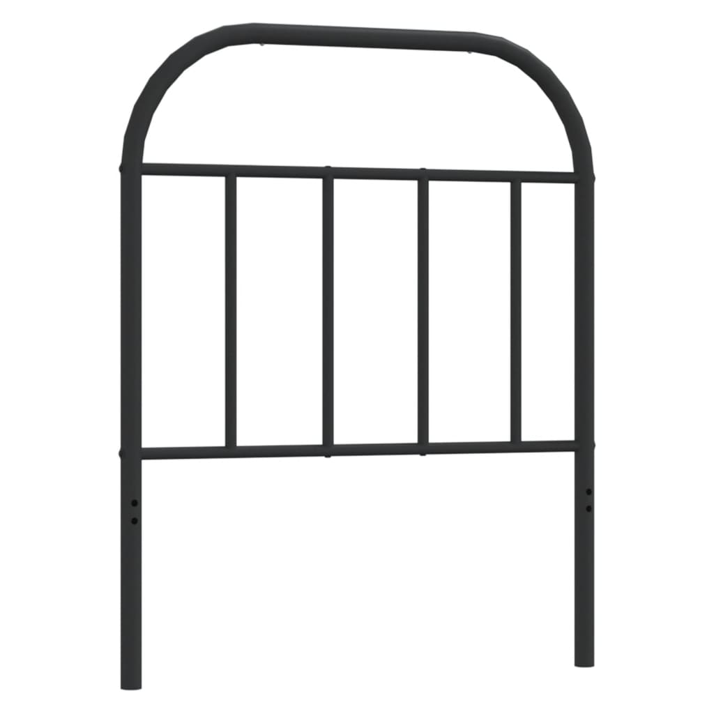 vidaXL Ersatz-Kopfteil Metall Schwarz 75 cm