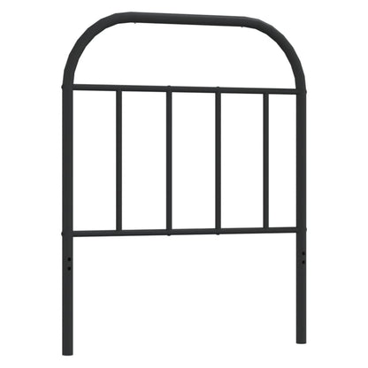 vidaXL Ersatz-Kopfteil Metall Schwarz 75 cm