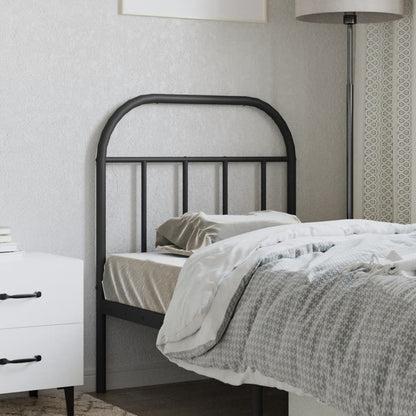 vidaXL Ersatz-Kopfteil Metall Schwarz 75 cm