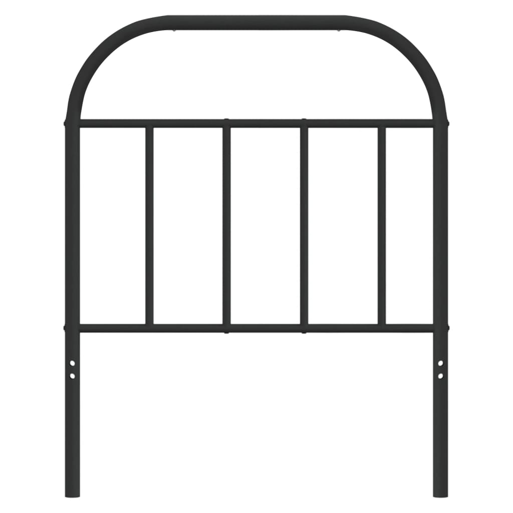 vidaXL Ersatz-Kopfteil Metall Schwarz 75 cm