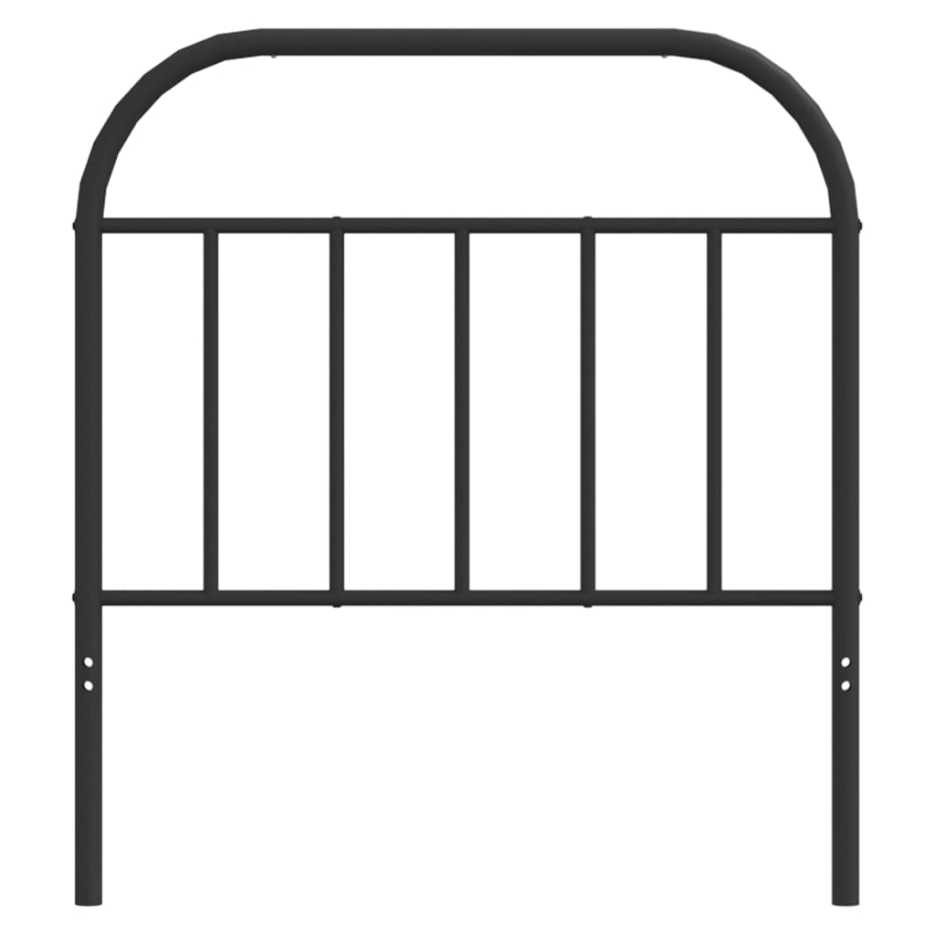 vidaXL Ersatz-Kopfteil Metall Schwarz 80 cm